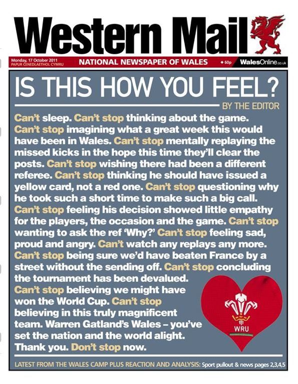 Western Mail Front Page